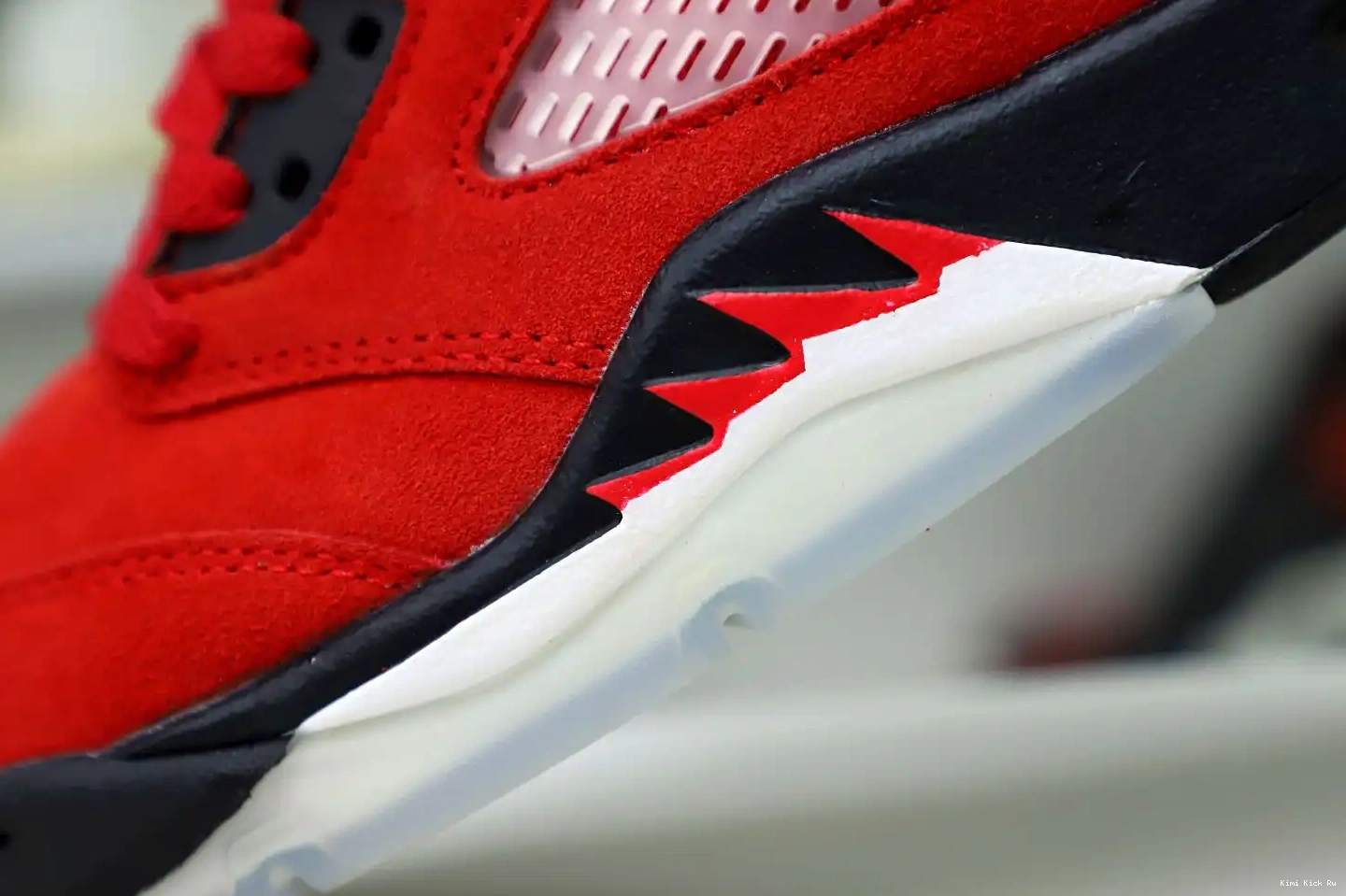 RETRO JORDAN Kimikick RAGING BULL RED 5 SUEDE AIR 0417